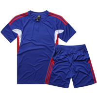AD-501 Customize Team Blue Soccer Jersey Kit(Shirt+Short)