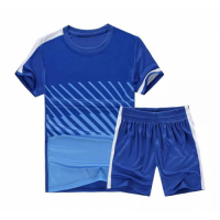 NK-509 Customize Team Blue Soccer Jersey Kit(Shirt+Short)