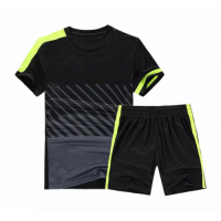 NK-509 Customize Team Black Soccer Jersey Kit(Shirt+Short)