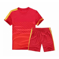 NK-509 Customize Team Red Soccer Jersey Kit(Shirt+Short)