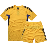 AD-501 Customize Team Yellow Soccer Jersey Kit(Shirt+Short)
