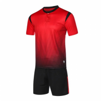 1604 Customize Team Red Soccer Jersey Kit(Shirt+Short)