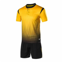 1604 Customize Team Yellow Soccer Jersey Kit(Shirt+Short)