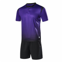 1604 Customize Team Purple Soccer Jersey Kit(Shirt+Short)