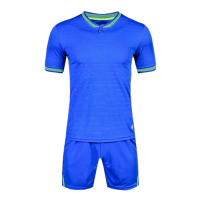 1605 Customize Team Blue Soccer Jersey Kit(Shirt+Short)