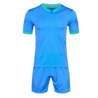 1605 Customize Team Sky Blue Soccer Jersey Kit(Shirt+Short)