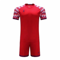 011 Customize Team Red Soccer Jersey Kit(Shirt+Short)