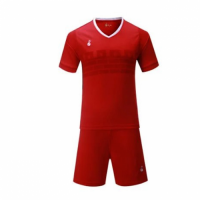 015 Customize Team Red Soccer Jersey Kit(Shirt+Short)