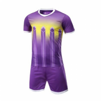 016 Customize Team Purple Soccer Jersey Kit(Shirt+Short)