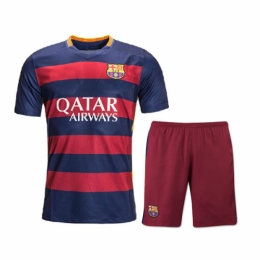 Barcelona Home Red Jersey Kit(Shirt+Shorts) 2015-2016 Without Brand Logo