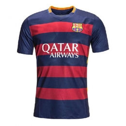 Barcelona Home Red Jersey Shirt 2015-2016 Without Brand Logo