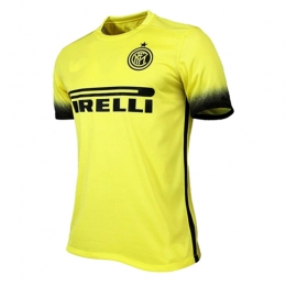 Inter Milan Away Yellow Jersey Shirt 2015-2016 Without Brand Logo