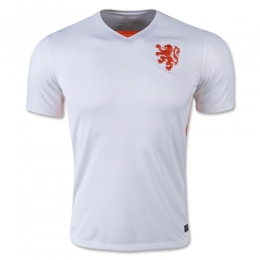 Netherlands Away White Jersey Shirt 2015 Without Brand Logo