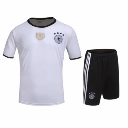 Germany Home White Jersey Kit(Shirt+Shorts) 2016 Without Brand Logo