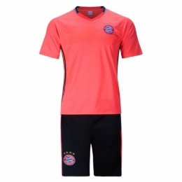 Bayren Munich Orange Training Kit(Shirt+Shorts) 2016-2017 Without Brand Logo