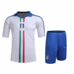 Italy Away White Jersey Kit(Shirt+Shorts) 2016 Without Brand Logo
